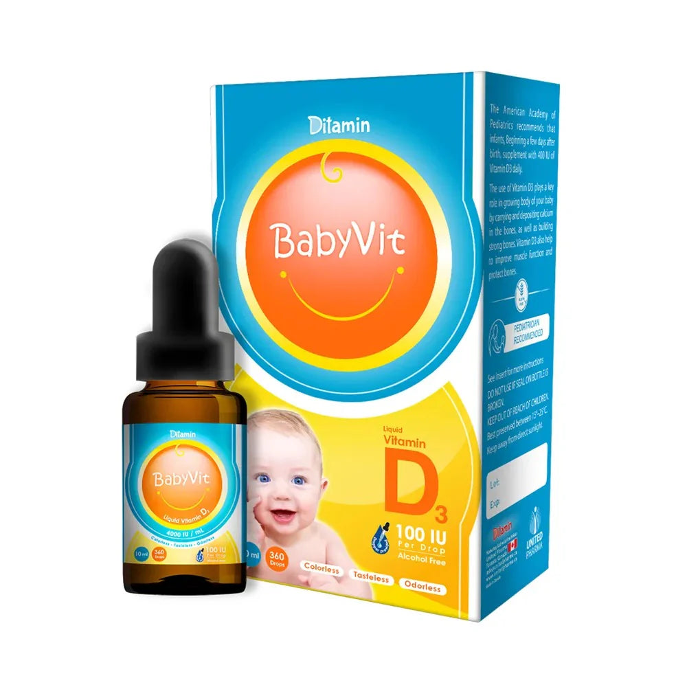 DITAMIN BABYVIT VITAMIN D3 100 IU DROPS 10ML