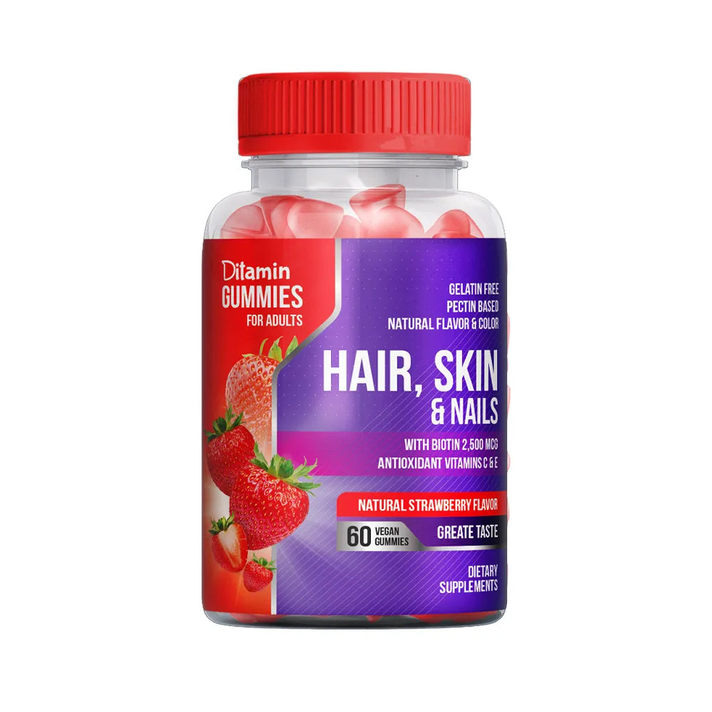 Ditamin Hair,Skin & Nails Adult Gummies 60'S