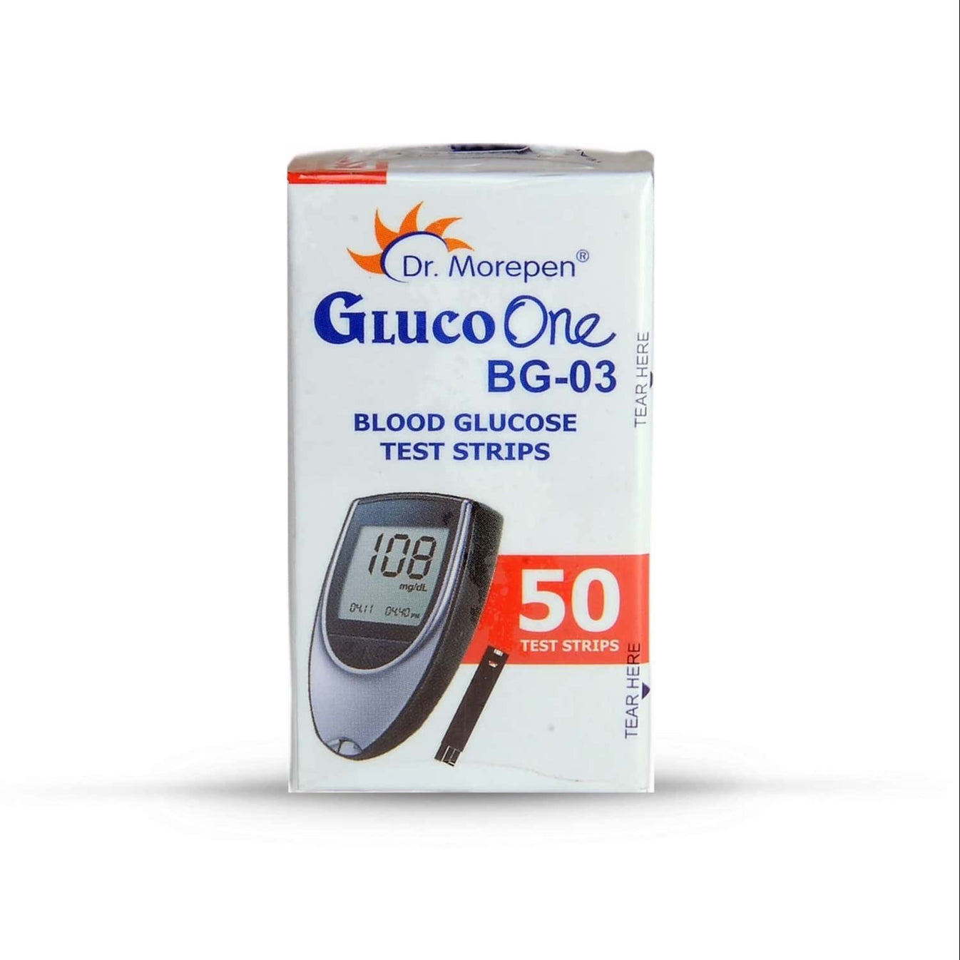 Dr. Morepen Gluco One Bg-03 Blood Glucose Test Strips 50'S – Raf Pharmacy
