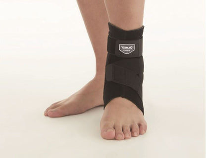 Dr. Med Cross Strap Ankle Support With Stays Extra A002-1 Large Left