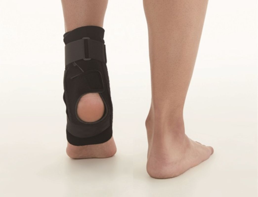 Dr. Med Cross Strap Ankle Support With Stays Extra A002-1 Large Left