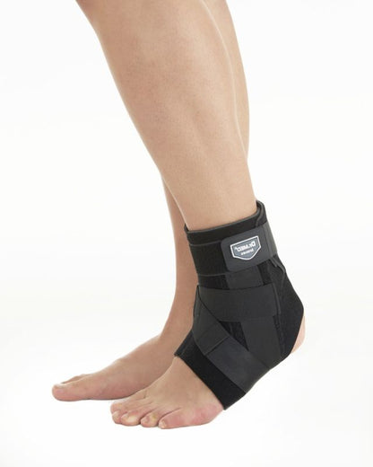Dr. Med Cross Strap Ankle Support With Stays Extra A002-1 Large Left