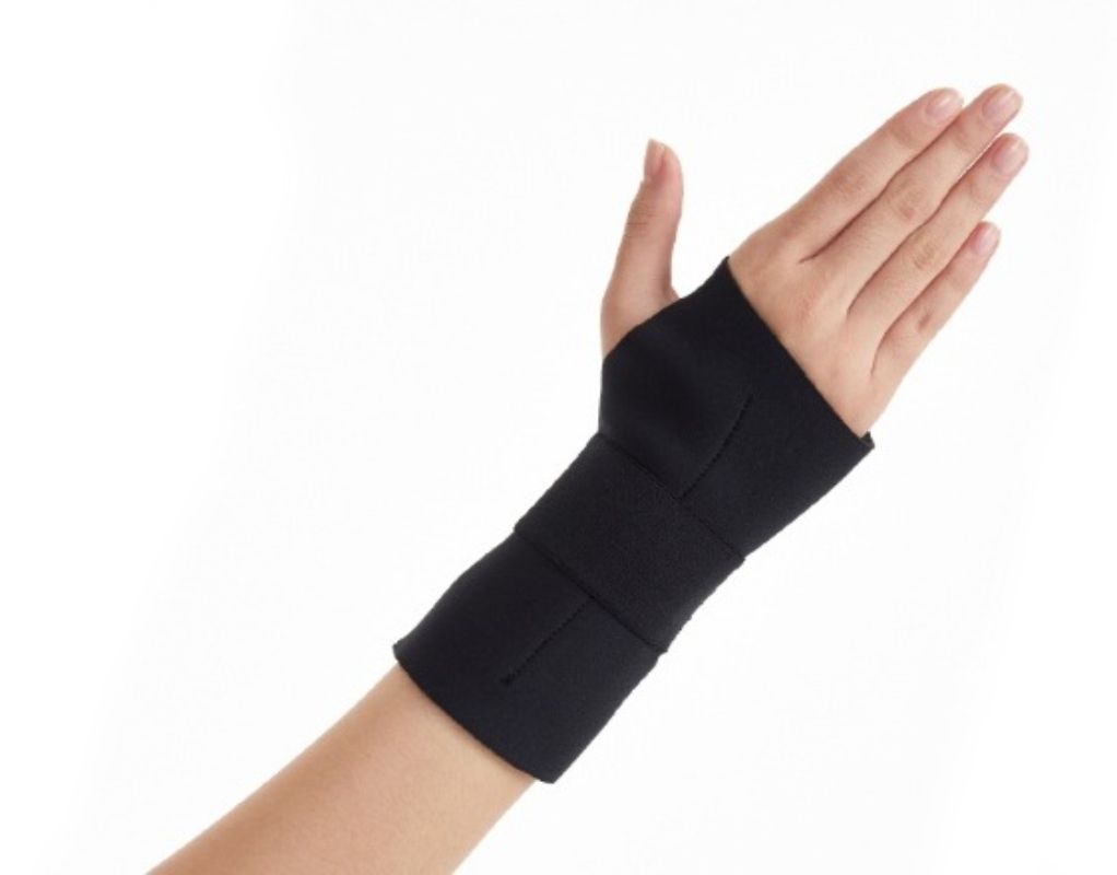 Dr. Med Small Elastic Wrist Palm Splint With Silicone Heel Pad Right W051 Small