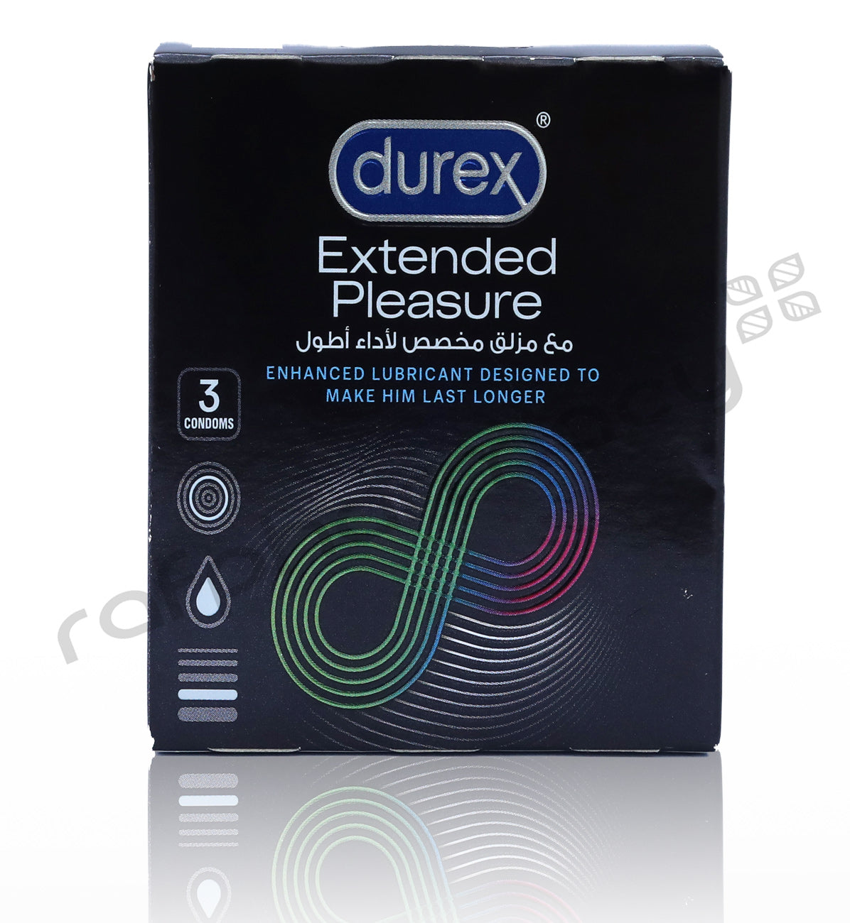 DUREX EXTENDED PLEASURE CONDOMS 3'S