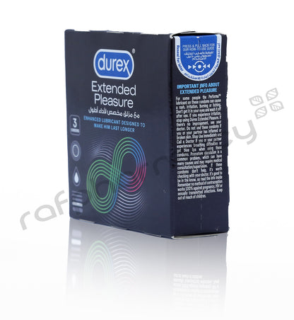 DUREX EXTENDED PLEASURE CONDOMS 3'S