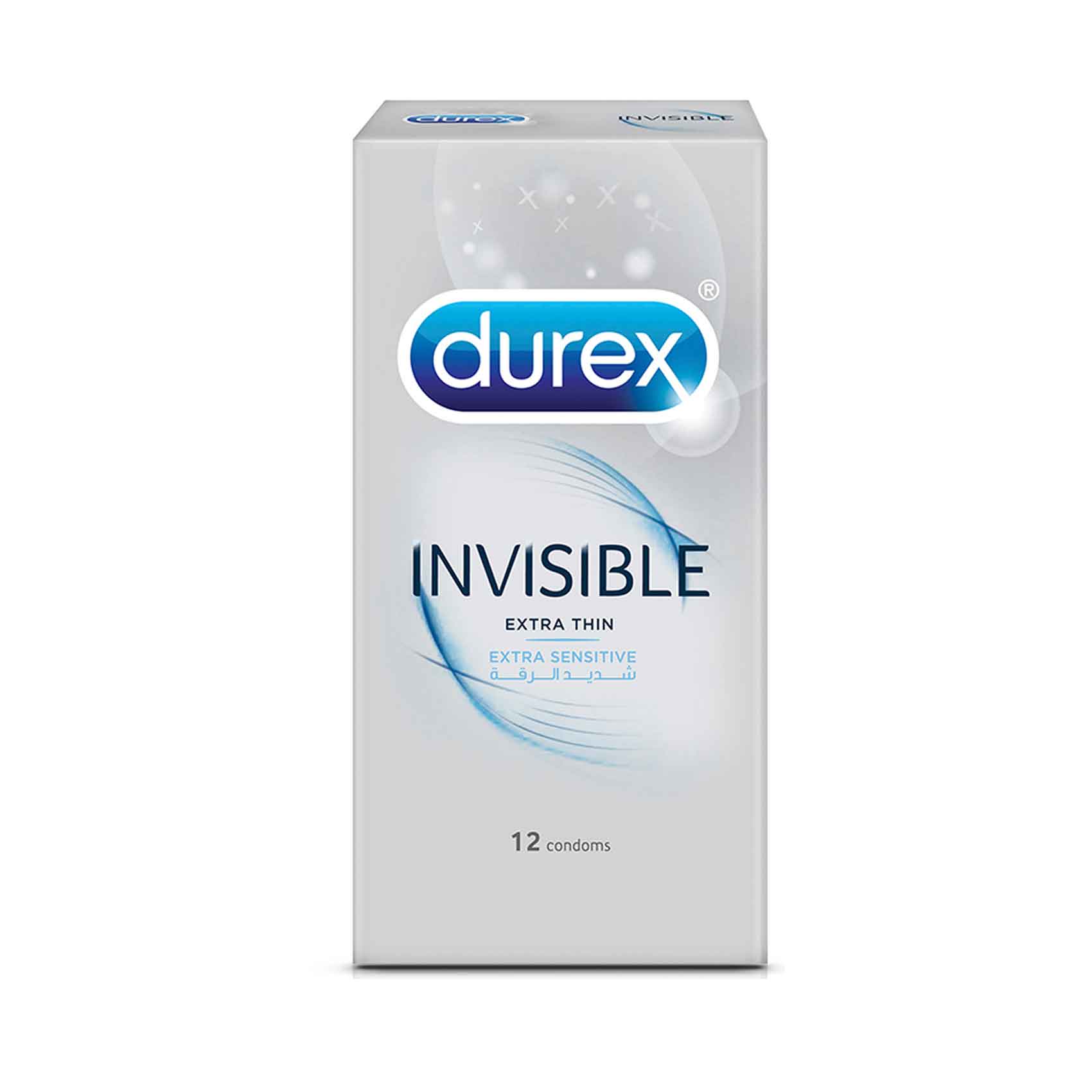 Durex Invisible Extra Thin Condoms 12'S