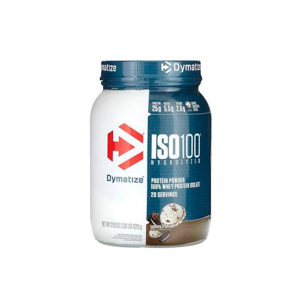 Dymatize Iso 100% Whey Protein Powder Cookies & Cream 1.36lb(620g)