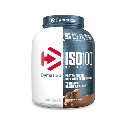 Dymatize Iso 100% Whey Protein Powder Gourmet Chocolate 5Lb(2.3Kg)