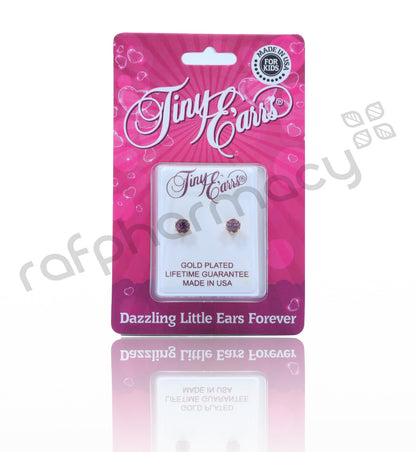 أقراط EB154 3 مم مرصعة بالزركونيا المكعبة الوردية