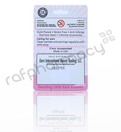 Earrs Square Pink Cubic Zirconia