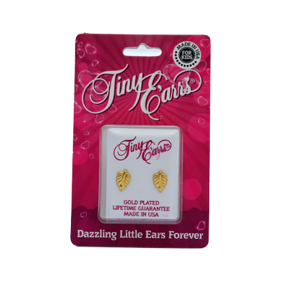 Earrs Te103 Elm Leaf Studs