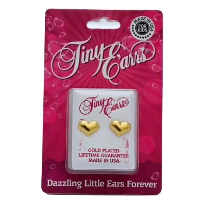 أقراط TE107 ذات شكل قلب منتفخ عريض