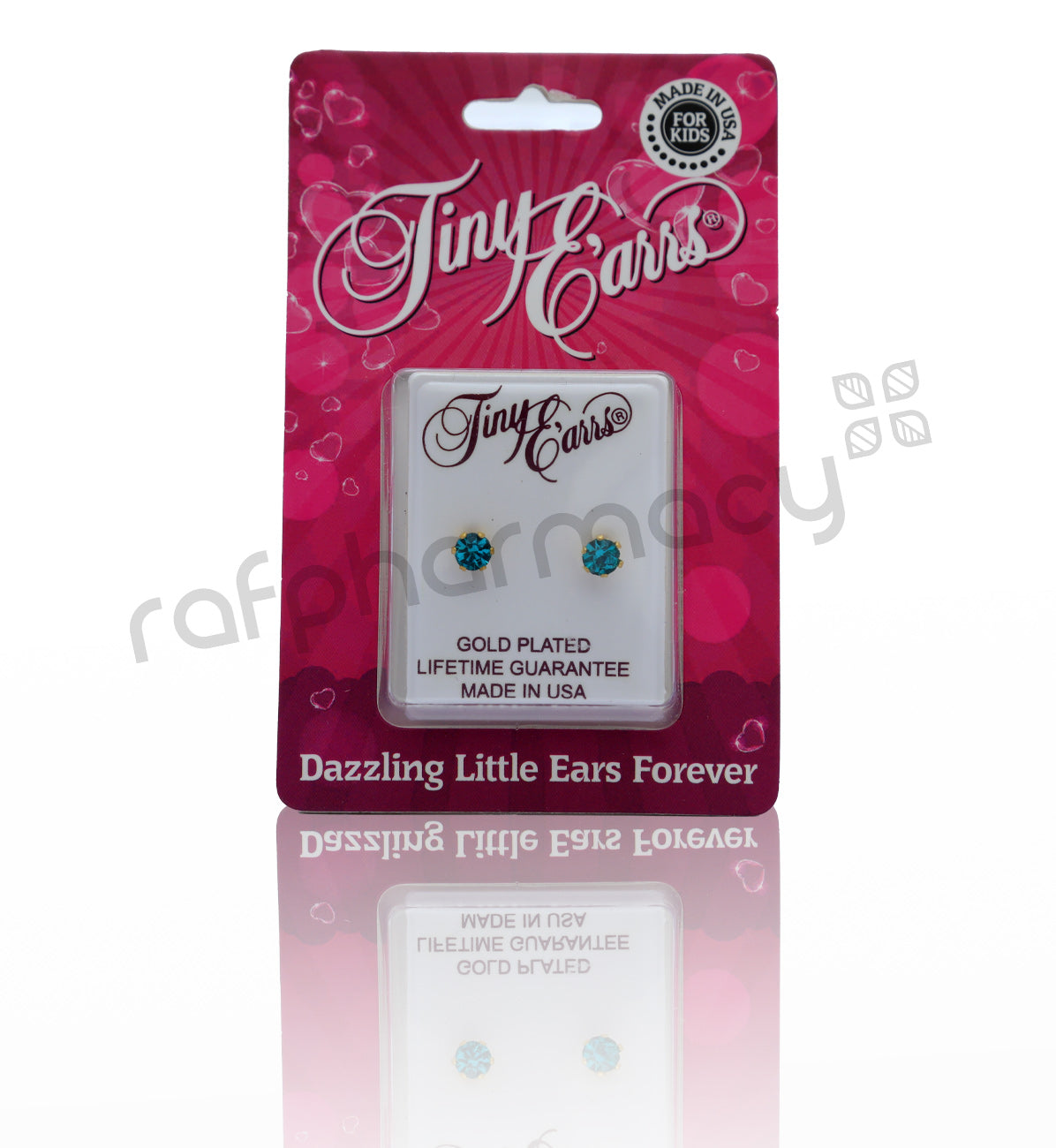 أقراط TE109-12-أقراط صغيرة مقاس 4 مم من تيفاني ديسمبر الذهبي