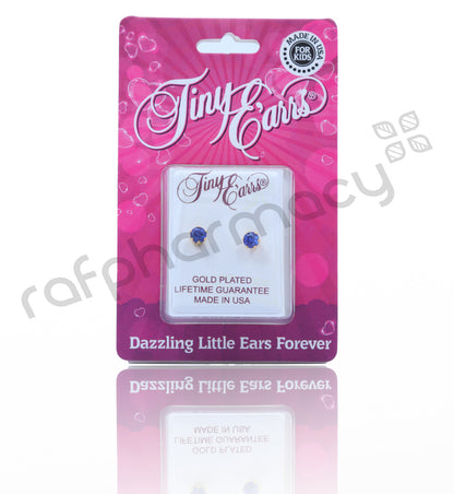 EARRS TE109-9-4MM Cz TIFFANY SEPTEMBER GOLD