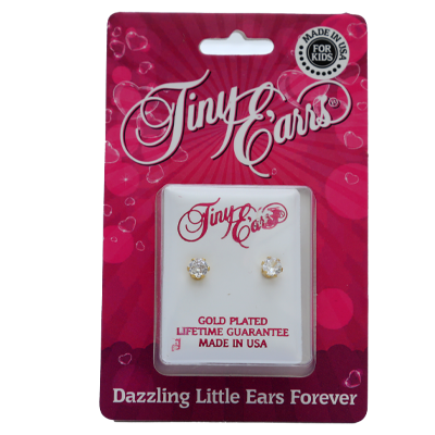 EARRS TE109S-4MM Cz Round silver