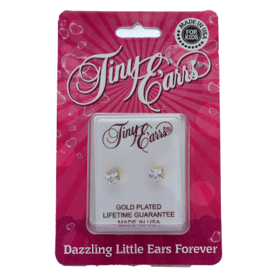 EARRS TE786-4X4 SQUARE CUBIC ZIRCONIA
