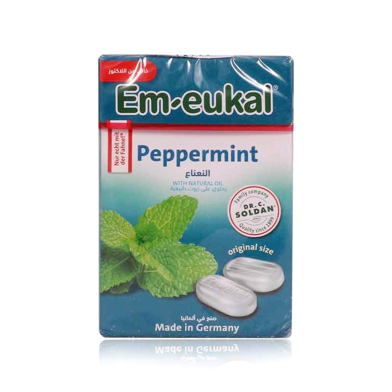 Em - Eukal Peppermint Lozenges 50Gm