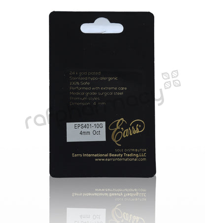 EPS401-10G-PIERCING STUD STERILIZED GOLD EARRING-OCTOBER