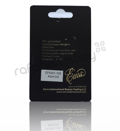 EPS401-10S-PIERCING STUD STEEL STERILIZED EARRING-OCTOBER
