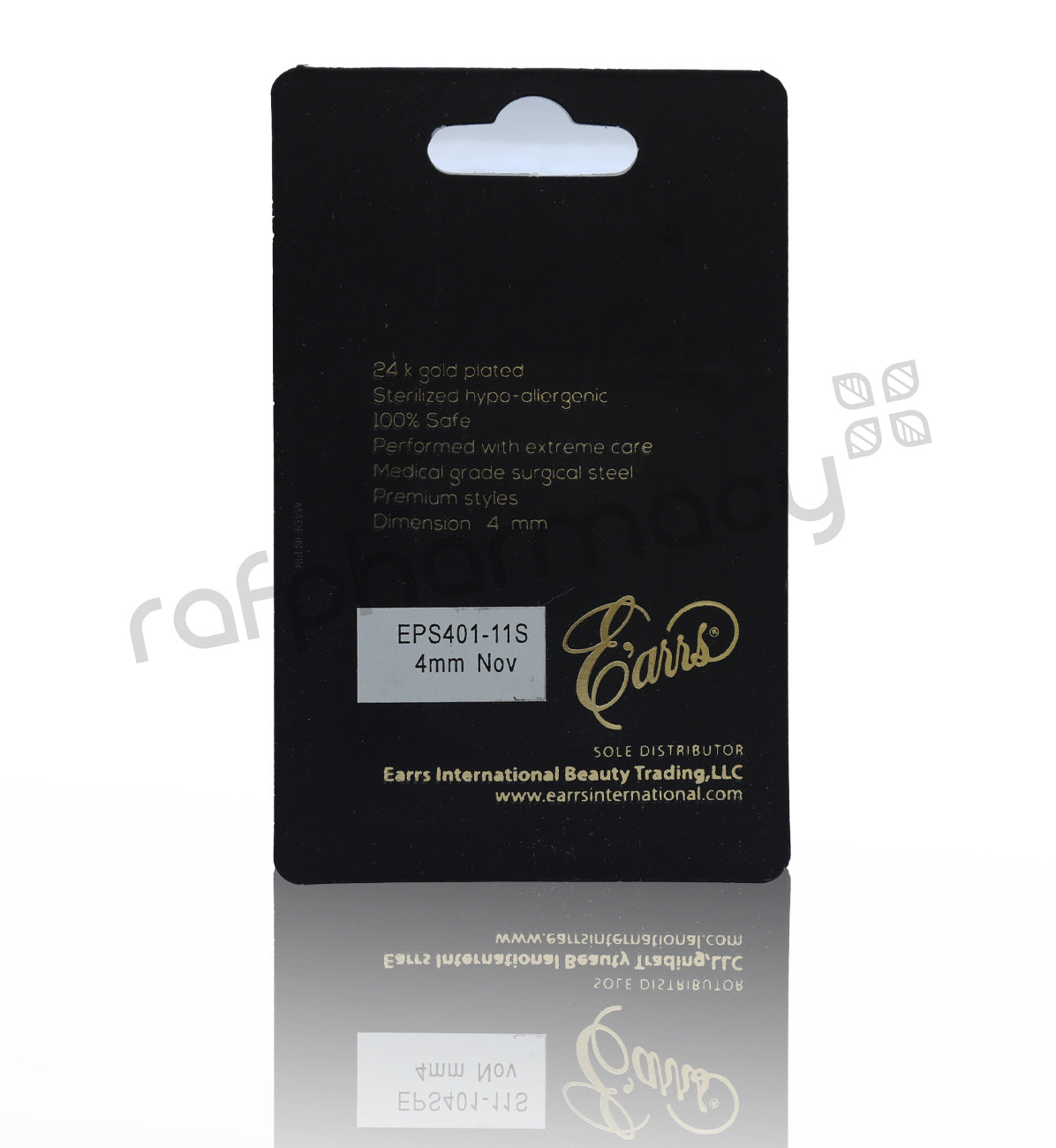 EPS401-11S PIERCING STUD STEEL STERILIZED EARRING-NOVEMBER