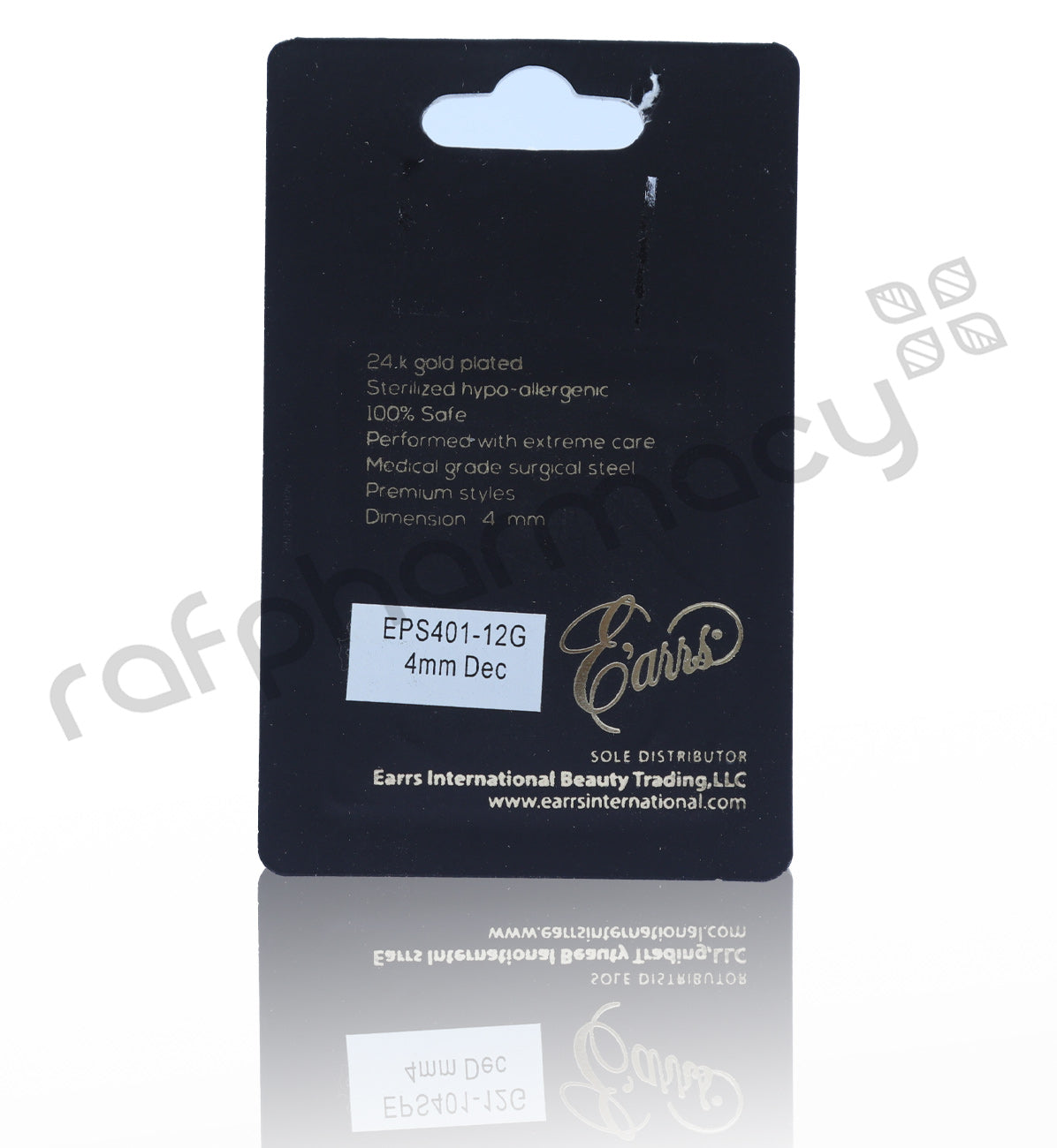 EPS401-12G-قرط أذن ذهبي معقم - ديسمبر