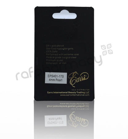 EPS401-17S-PIERCING STUD STERILIZED STEEL 4 MM PEARL