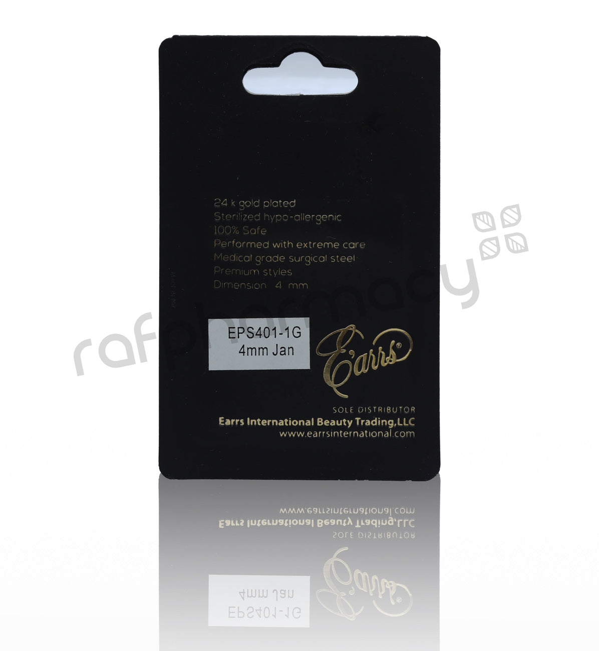EPS401-1G-PIERCING STUD STERILIZED GOLD EARRING-JANUARY