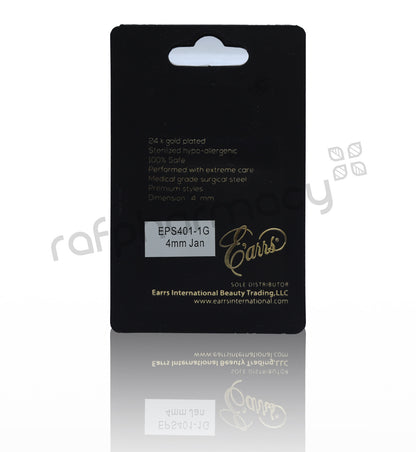 EPS401-1G-PIERCING STUD STERILIZED GOLD EARRING-JANUARY