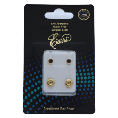 EPS401-1G-PIERCING STUD STERILIZED GOLD EARRING-JANUARY