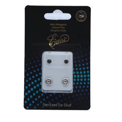 EPS401-1S-PIERCING STUD STEEL STERILIZED EARRING-JANUARY