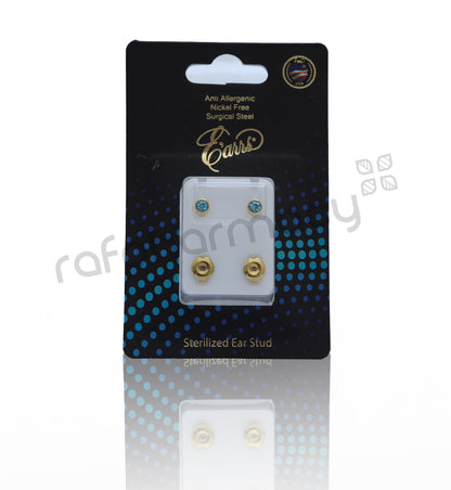 EPS401-3G-PIERCING STUD STERILIZED GOLD EARRING STUD-MARCH