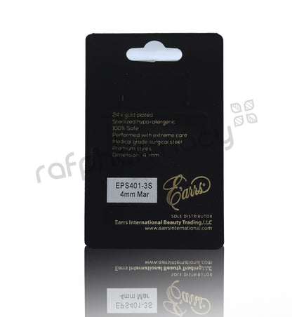 EPS401-3S-PIERCING STUD STEEL STERILIZED EARRING -MARCH