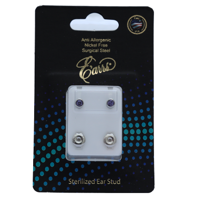 EPS401-6S-PIERCING STUD STEEL STERILIZED EARRING-JUNE