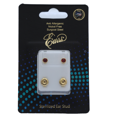 EPS401-7G-PIERCING STUD STERILIZED GOLD EARRING-JULY
