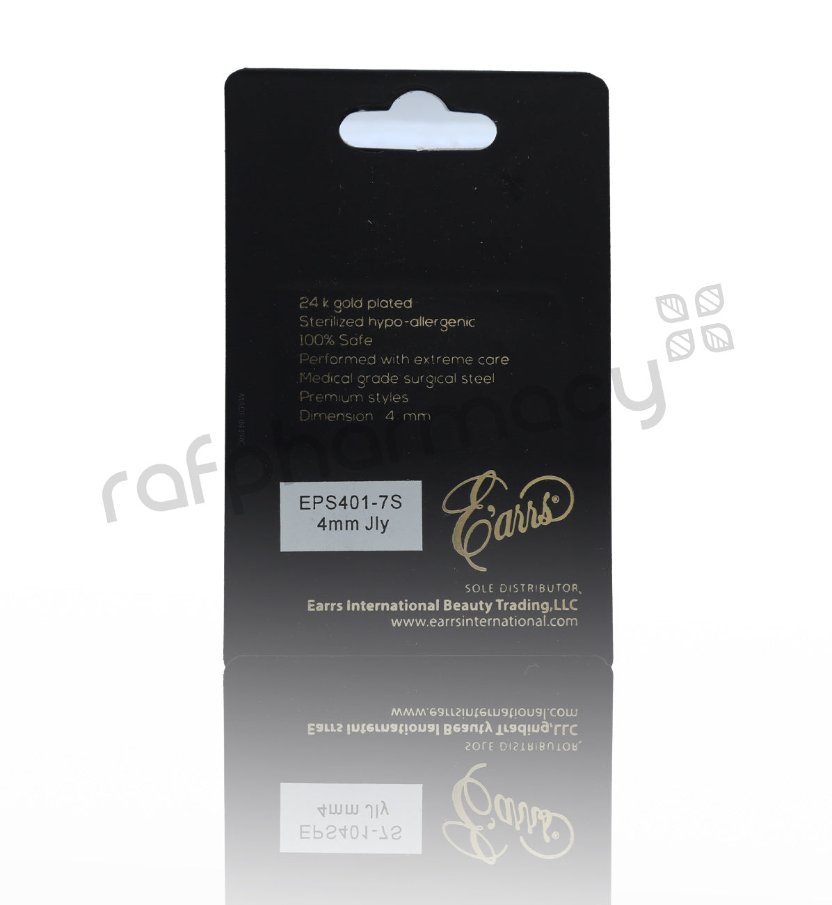 EPS401-7S-PIERCING STUD STEEL STERILIZED EARRING-JULY