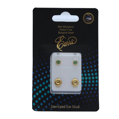 EPS401-8G-PIERCING STUD STERILIZED GOLD EARRING-AUGUST