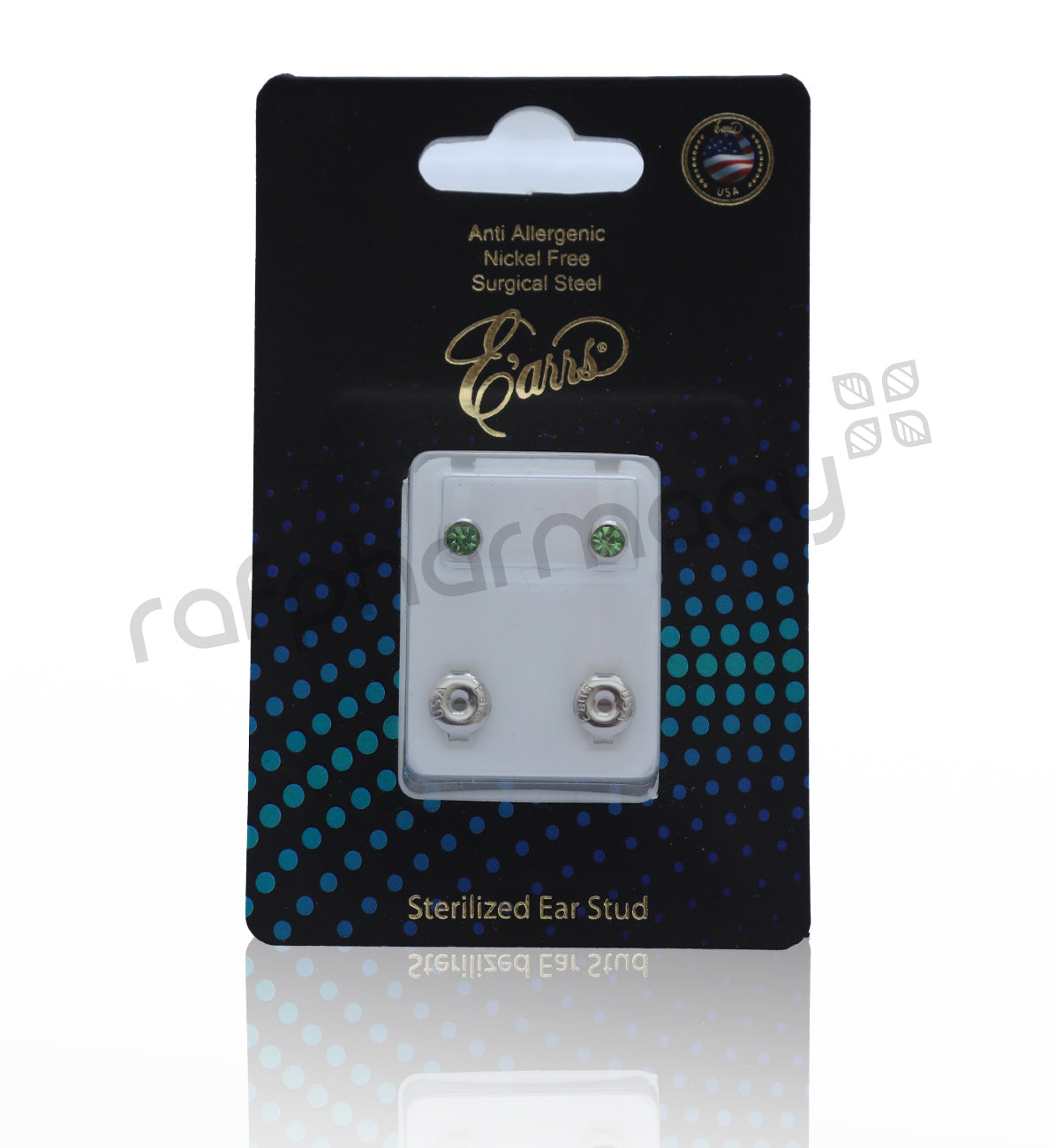 EPS401-8S-PIERCING STUD STEEL STERILIZED EARRING-AUGUST