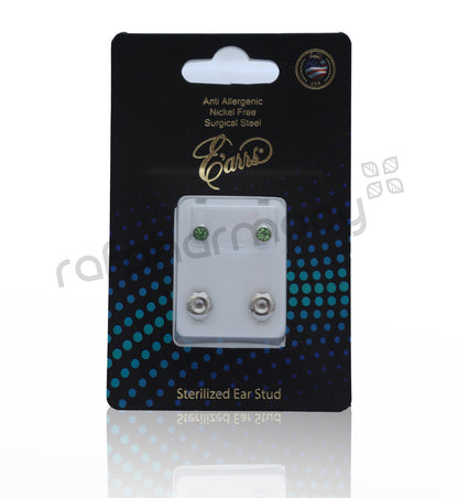 EPS401-8S-PIERCING STUD STEEL STERILIZED EARRING-AUGUST