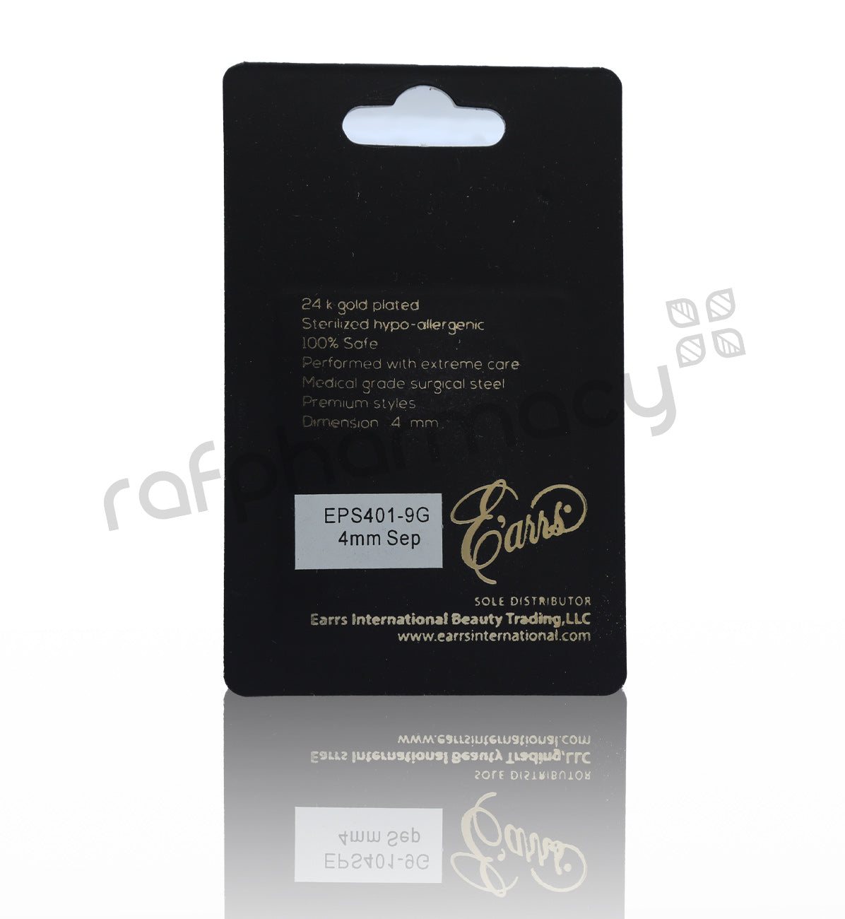 EPS401-9G-PIERCING STUD STERILIZED GOLD EARRING-SEPTEMBER
