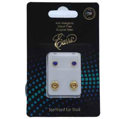 EPS401-9G-قرط أذن ذهبي معقم ومزين بمسامير - سبتمبر