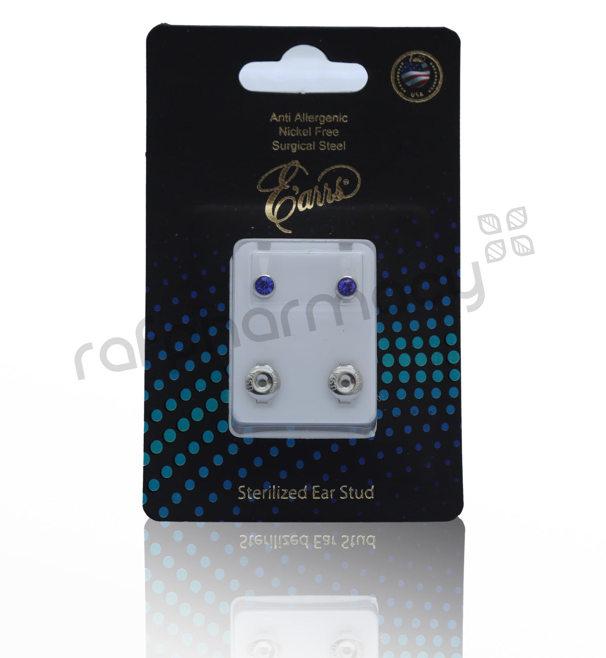 EPS401-9S-PIERCING STUD STEEL STERILIZED EARRING-SEPTEMBER