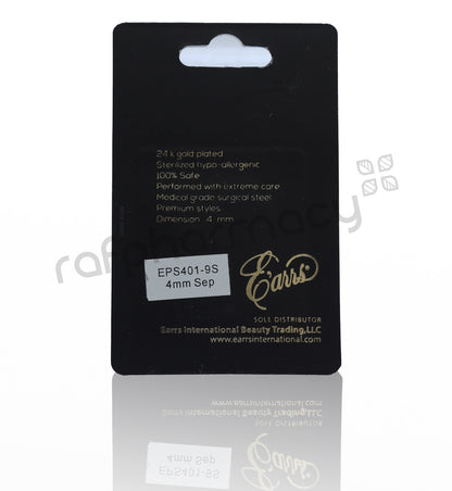 EPS401-9S-PIERCING STUD STEEL STERILIZED EARRING-SEPTEMBER
