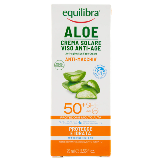 Equilibra Aloe Anti-Aging Sun Face Cream Spf50+ 75Ml