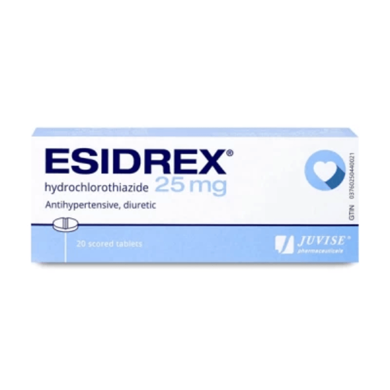 esidrex 25mg b/20ces