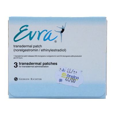 EVRA TRANSDERMAL PATCHES 3'S – Raf Pharmacy