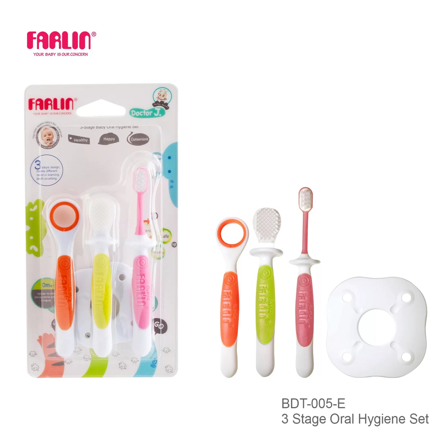 Farlin 3 Stage Baby Oral Hygiene Set Bdt-005-E