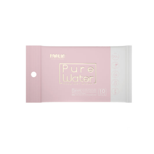 Farlin Pure Water Wet Wipes Pink 10'S Ce-20801-1B