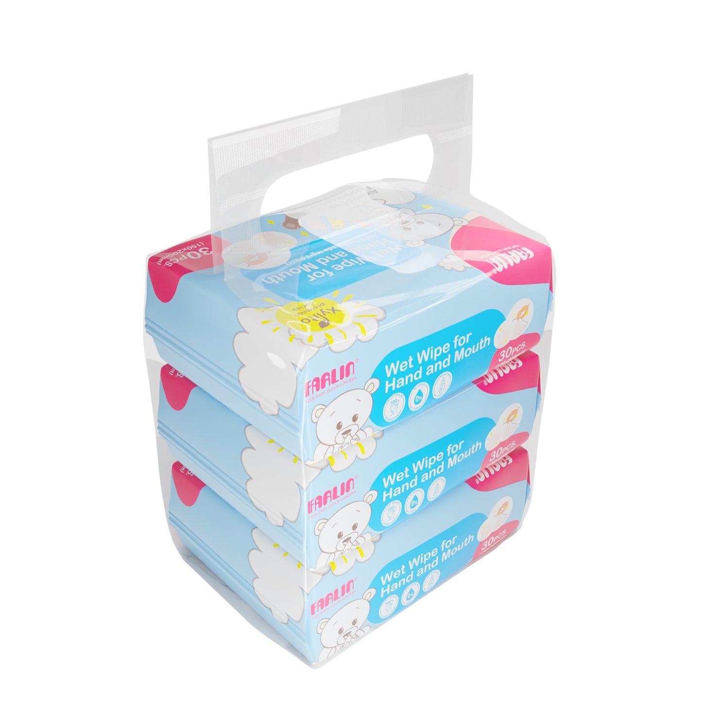 Farlin Wet Wipes For Hand And Mouth 30 Sheets 3 Bag Dt-009-3