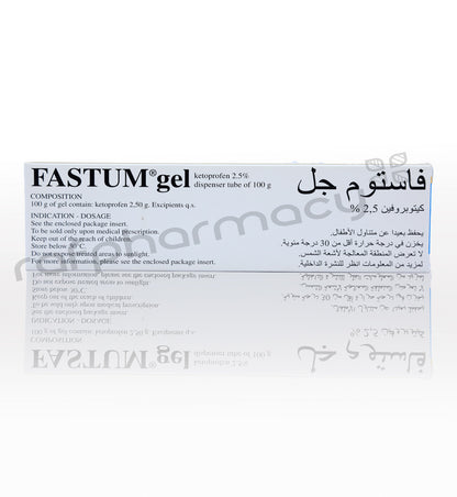FASTUM GEL 2.5% 100GM