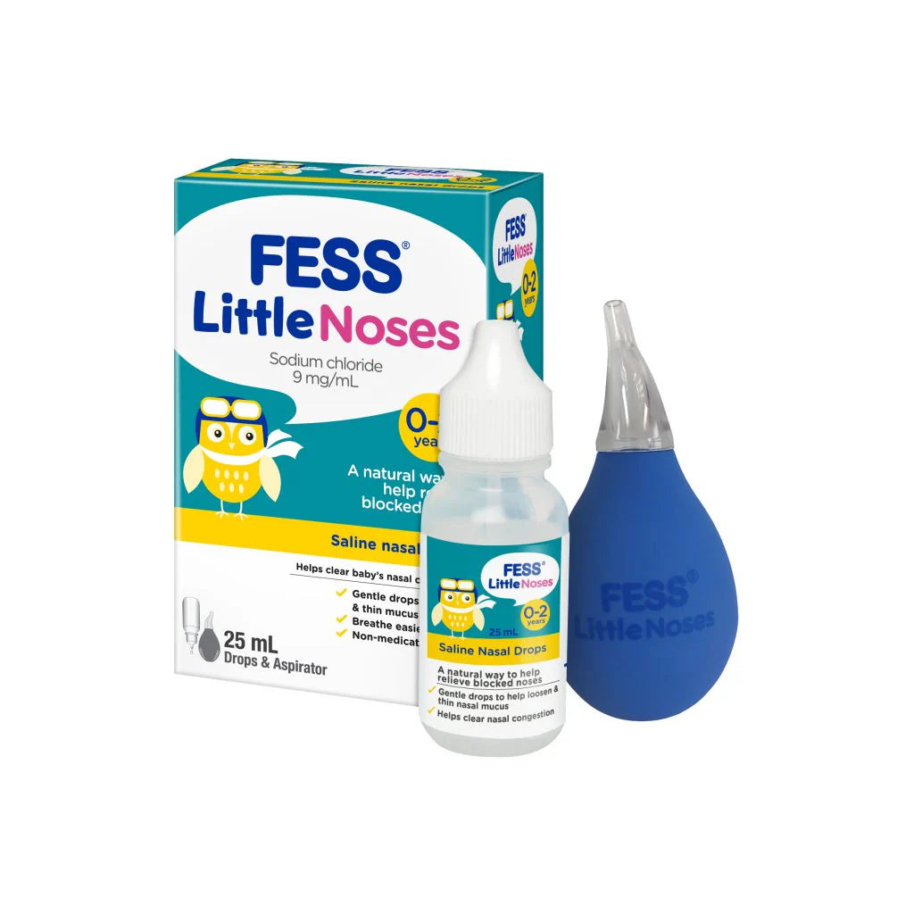 قطرات الأنف FESS LITTLE NOSES 25 مل مع شفاط